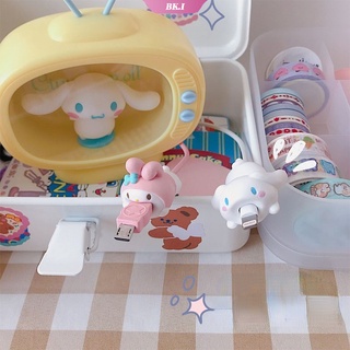 Sanrios ตัวป้องกันสายเคเบิล อะนิเมะ Cinnamoroll Melody Kuromi สาย Usb หูฟัง ตัวป้องกันสายเคเบิล Kawaii Bite ข้อมูล ตัวป้องกัน ของขวัญ