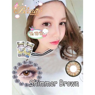 Shimmer Brown TATOTO Contact Lenses คอนแทคเลนส์ บิ๊กอาย #3