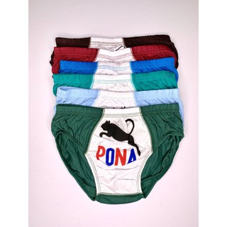 กางเกงในชาย S.SENT รุ่นพิมพ์หน้าขาว ยางหุ้ม แพ็ค 6 ตัว [สำหร…