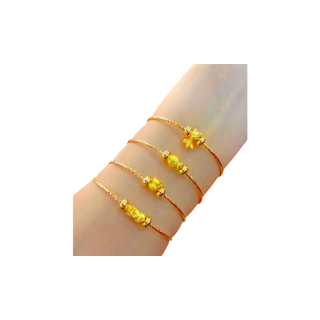 โปรโมชั่น : กำไลข้อมือจี้ชาร์มทองเเท้ 99.99% หนัก 0.1 กรัม เลือกจี้ห้อยได้