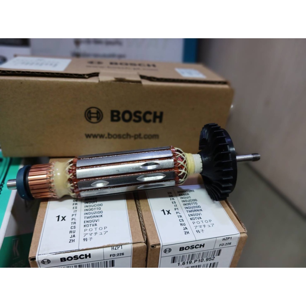 Bosch ทุ่นไฟฟ้า เครื่องเจียร์ 4 นิ้ว รุ่น GSW7-100 part no.1604010BK7 ใช้ประกอบงานซ่อมอะไหล่แท้ ราคา ถูกที่สุด ดีลบีเคเค แกลเลอรีภาพที่ 3