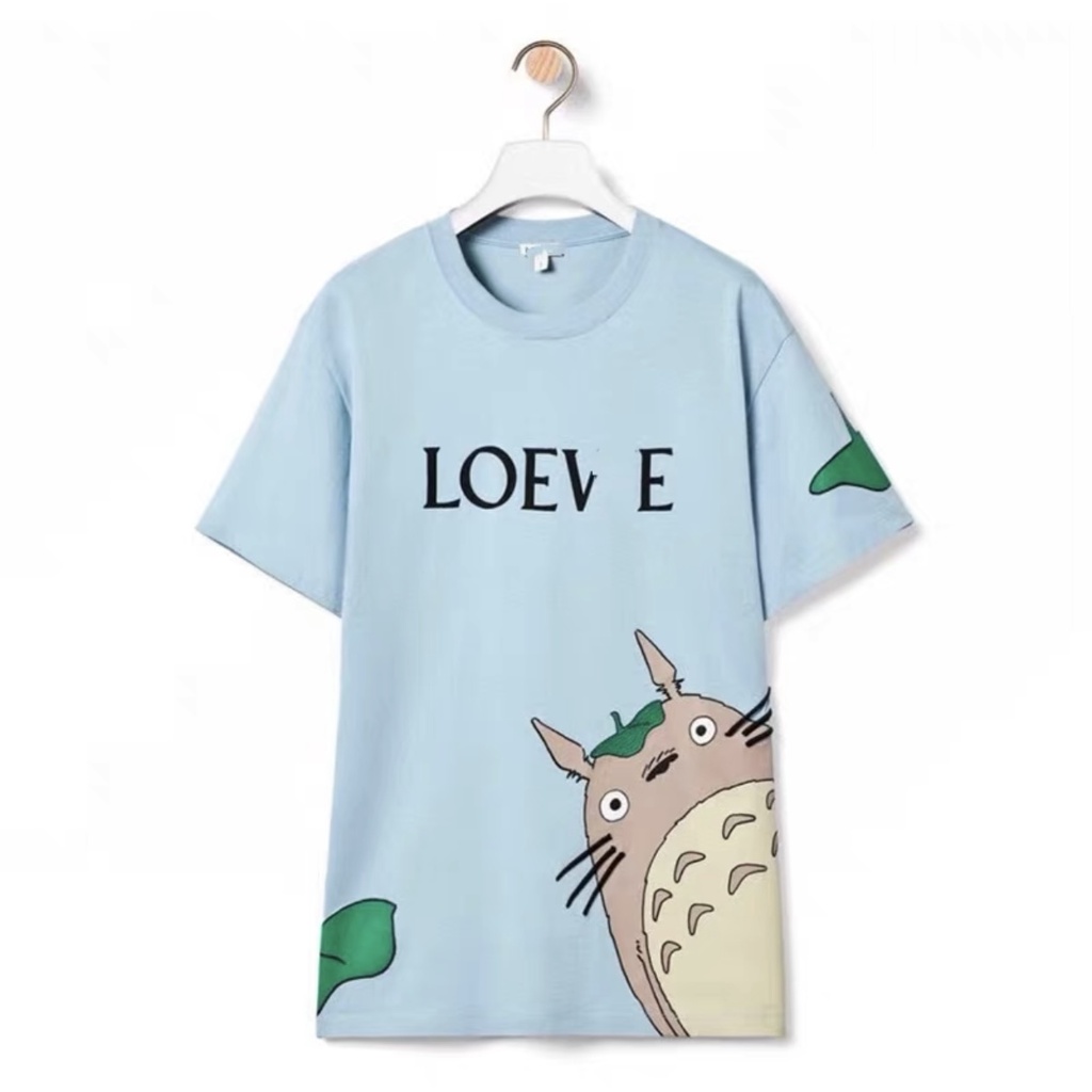 潮牌 พรีเมี่ยม 1:1 L0EWE Tshirt ผู้หญิงผู้ชาย Baju T เสื้อ