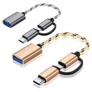 2 in 1 Type-C OTG TO USB 3.0 อินเทอร์เฟซ OTG สายอะแด๊ปเตอร์ Fast ตัวเชื่อมต่อเพื่อส่งผ่าน