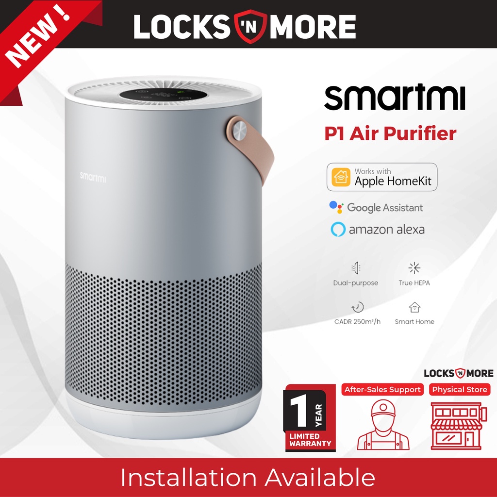 เครื่องฟอกอากาศ Smartmi P1 Global Version [Dual-purpose True HEPA CADR 250m3/h Smart Home LED HD dis