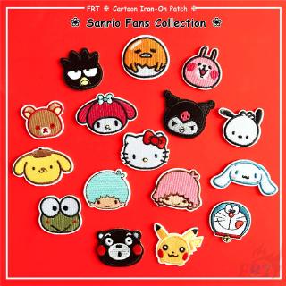 แผ่นผ้า ปักลายการ์ตูน Sanrio รุ่น 01 สำหรับตกแต่งเสื้อผ้า DIY จำนวน 1 ชิ้น (16 แบบ)