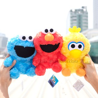 ตุ๊กตา Elmo เอลโม่ &amp; Cookie Monster คุกกี้มอนสเตอร์ &amp; Big Bird บิ๊กเบิร์ด ท่านั่ง 8นิ้ว เอลโม Sesame Street เซซามิสตรีท