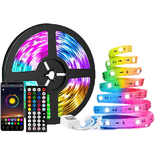 SK H&L10 ปี ของแต่งบ้าน ไฟ LED Strip,ไฟห้อง LED Strip ,แถบไฟ LED เปลี่ยนสีได้ Music Sync RGB ไฟ LED พร้อมรีโมทคอนโทรล