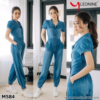 จั้มสูทยีนส์ Jumpsuit jeans Leonine M584อ่อน เพย์สูทยีนส์ ชุดยีนส์แฟชั่น กางเกงยีนส์ เดรสกางเกงยีนส์ ชุดยีนส์