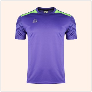 EGO SPORT EG5132 เสื้อฟุตบอลคอกลมตัดต่อบ่าแขนสั้น สีม่วง