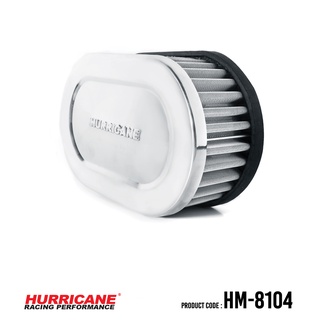 HURRICANE กรองอากาศสแตนเลส , ผ้าแดง Kawasaki ( Ninja 250/300 , Z250/300 ) HM-8104