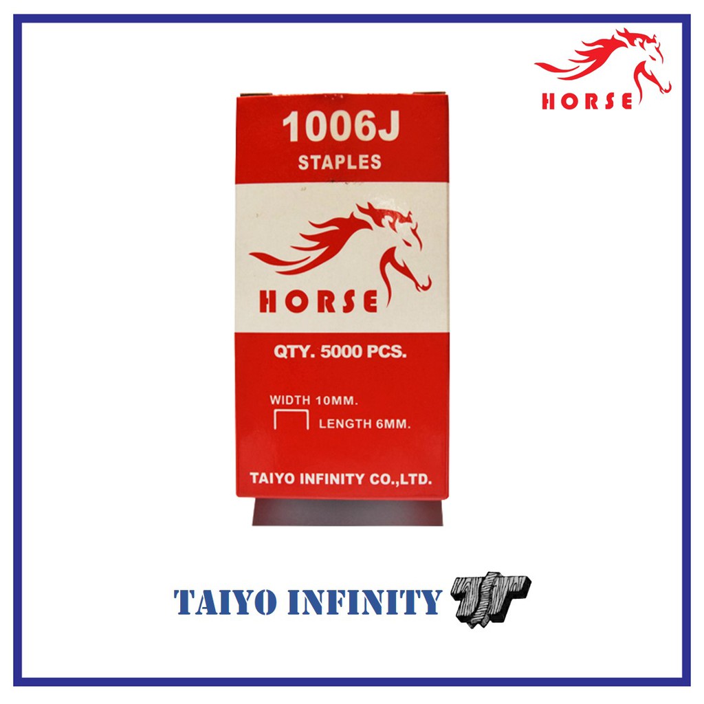 ลูกยิงตะปูขาคู่ รุ่น J ยี่ห้อ HORSE ลูกแม็ก ลูกแม็ค ราคา ถูกที่สุด ดีลบีเคเค แกลเลอรีภาพที่ 2