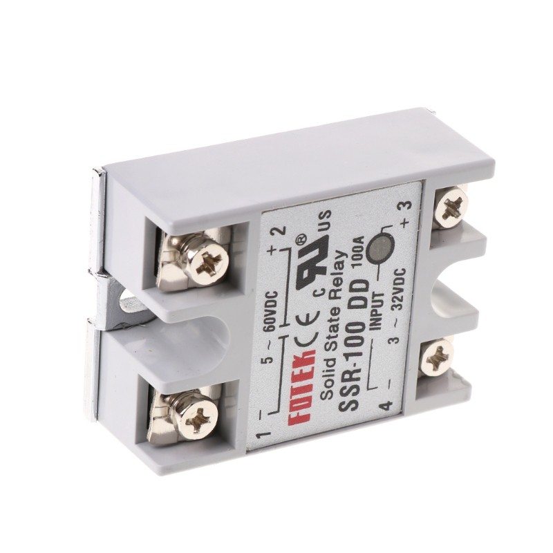 SSR-100 DD Solid State Relay Module 100 A 3-32V DC Input 5-60 V DC Output Relay