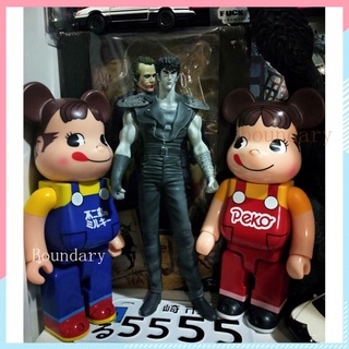 Peko Fujiya ตุ๊กตาฟิกเกอร์ สาวนม Bearbrick Black Red 400% 28 ซม.