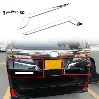 For Toyota Alphard Vellfire 2015-2020 ABS Chrome Rear Tail Light Lamp Cover Garnish Strip Eyebrow Cover Trim