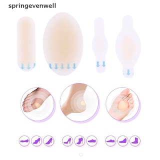 [springevenwell] แผ่นพลาสเตอร์เจลไฮโดรคอลลอยด์ กันส้นเท้า 4 ชิ้น