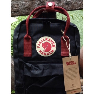 Fjallraven Kanken Mini มินิBlack/Red