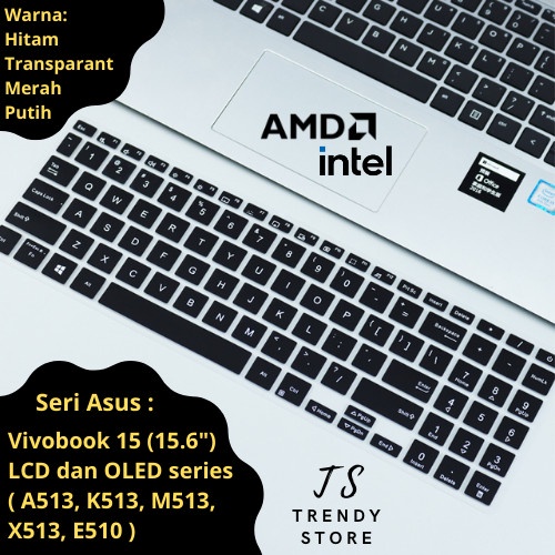 ฝาครอบคีย์บอร์ด Asus Vivobook 15 LED A513 K513 M513 X513 E510
