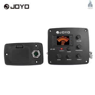 Joyo Je-305 อุปกรณ์จูนเนอร์ปรับเสียง 4-Band Eq พร้อมหน้าจอ Lcd สําหรับกีตาร์อะคูสติกเครื่องดนตรี