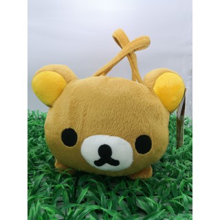 พร้อมส่ง Rilakkuma กระเป๋าถือตุ๊กตาผ้าขนลายคุมะงานป้าย (32x14x10 cm) Kuma handbag