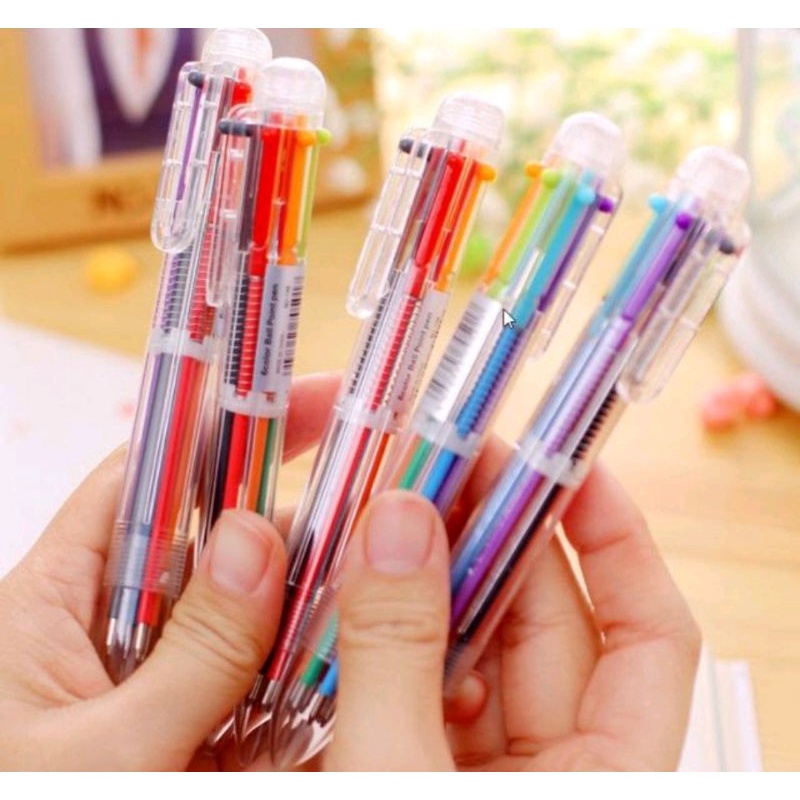 ปากกาหลายยสี หลายสี หมึกแห้ง #ของขวัญปีใหม่ พร้อมส่ง