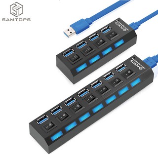 ฮับ Usb 3 . 0 4 / 7 พอร์ตแบบพกพา Micro Usb Hub Splitter