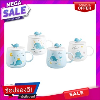 ถ้วยหูเซรามิก 450 มล. KECH DOLPHIN 4ชิ้น/ชุด แก้วน้ำ CERAMIC MUG 450ML KECH DOLPHIN 4PCS/SET