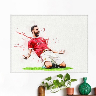 โปสเตอร์ ผ้าแคนวาส Bruno Fernandes (3) Manchester United บรูโน่ เฟอร์นันเดส นักฟุตบอล แมนยู แมนเชสเตอร์ยูไนเต็ด