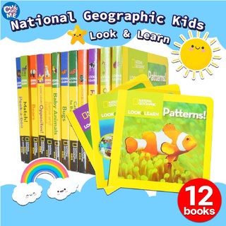 หนังสือบอร์ดบุ๊ค National Geographic Kids Look &amp; Learn 12 เล่ม Box Set (มีกล่อง) พร้อมส่งจากไทย