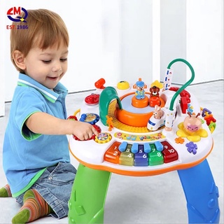 โต๊ะกิจกรรมรถไฟ Train activity table ของเล่นเด็กเสริมพัฒนาการ มีเสียงเพลงภาษาอังกฤษ