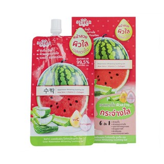 Sistar Watermelon Whitening Soothing Gel 40g ซิสต้าร์ วอเตอร์เมลอน ไวท์เทนนิ่งชูทติ้ง เจลแตงโม ว่านหาง #เจลแตงโมผิวสว่าง