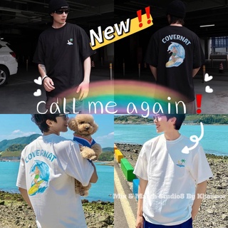 เสื้อยืดโอเวอร์ไซศ์ Call Me Again ผ้าคอตตอนเกาหลี ใส่สบาย ใส่ได้ทั้งชายและหญิง พร้อมส่ง