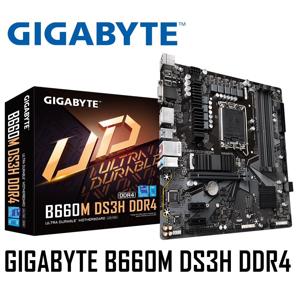 MAINBOARD (เมนบอร์ด) 1700 GIGABYTE B660M DS3H DDR4 รับประกัน 3 - Y