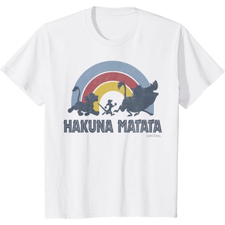 เสื้อยืด พิมพ์ลายการ์ตูนดิสนีย์ The Lion King Hakuna Matata สําหรับเด็ก