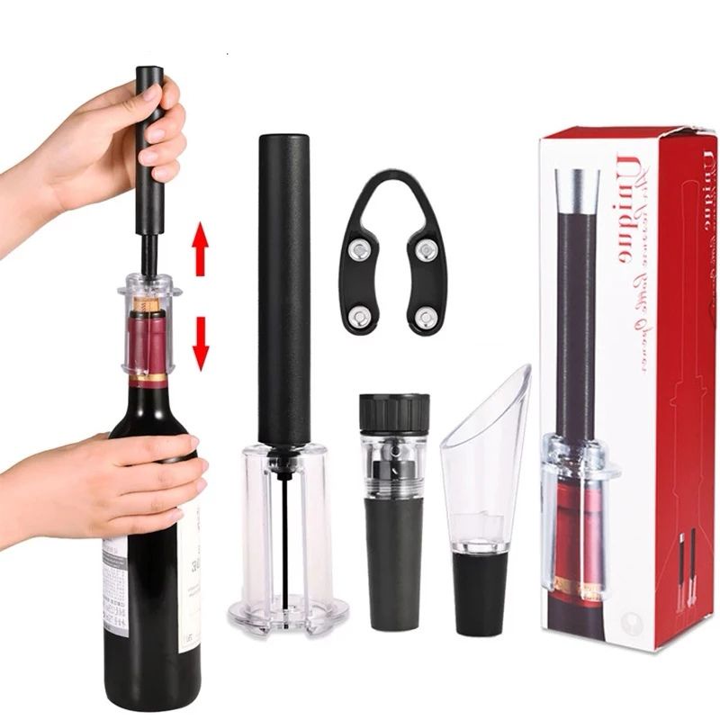 🔺ส่งจากไทย 🔺 ชุดเปิดขวดไวน์ ปั้มเปิดขวดไวน์ (รวมกล่อง 4 ชิ้น) Wine opener set