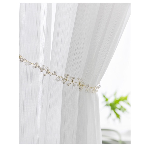 แนะนำ ผ้าม่าน ผ้าม่านตาไก่ เจาะรู สีขาว ม่านบังตา ผ้าโปร่งใส กรองแสง ประตูใหญ่กว้าง3.00ม.สูง2.60ม. สำเร็จ พร้อมส่ง ราคาพิเศษ มีเก็บเงินปลายทาง