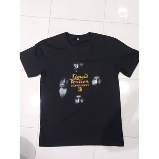 เสื้อยืดสีดำอินเทรนด์LIQUID TENSION EXPERIMENT 3 T-ShirtS-4XL