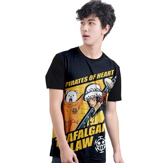 Dextreme T-shirt เสื้อยืดสกรีนเต็มตัว ลาย Law (DOP-782)