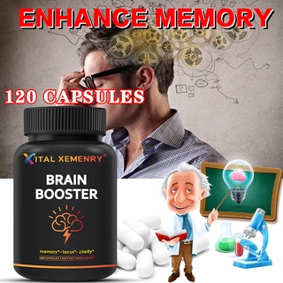 Brain Supplement Nootropics Booster - Enhance Focus &amp; Mind, Boost Concentration, Improve Memory &amp; Clarity for Men Women