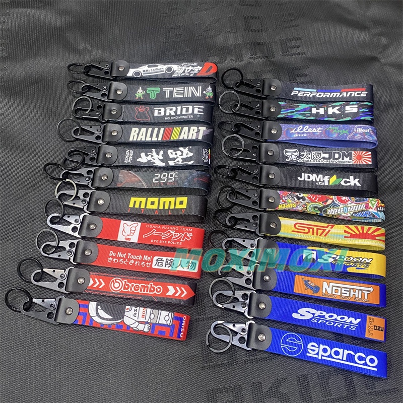 Universal KeyChain TRAIN / พวงกุญแจ MOTORCYCLE KeyChain พิมพ์ดิจิตอล JDM MOMO Rallart