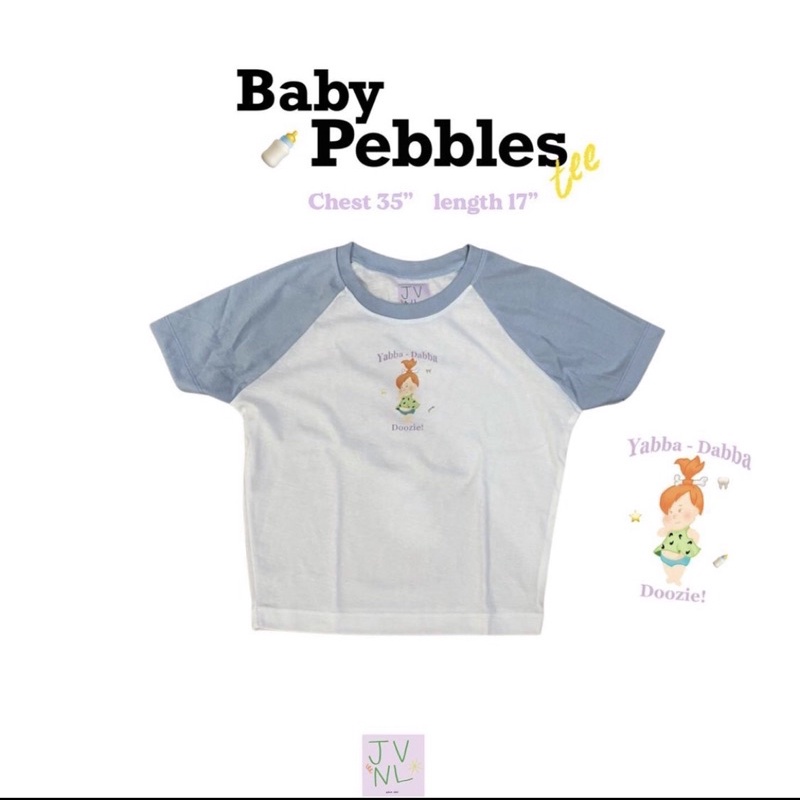 Baby Pebbles tee collection🍼 ผ้ายืดได้เยอะมากๆนุ่มใส่สบาย เหมาะกับอากาศเมืองไทยกับลาย Pebbles Flints