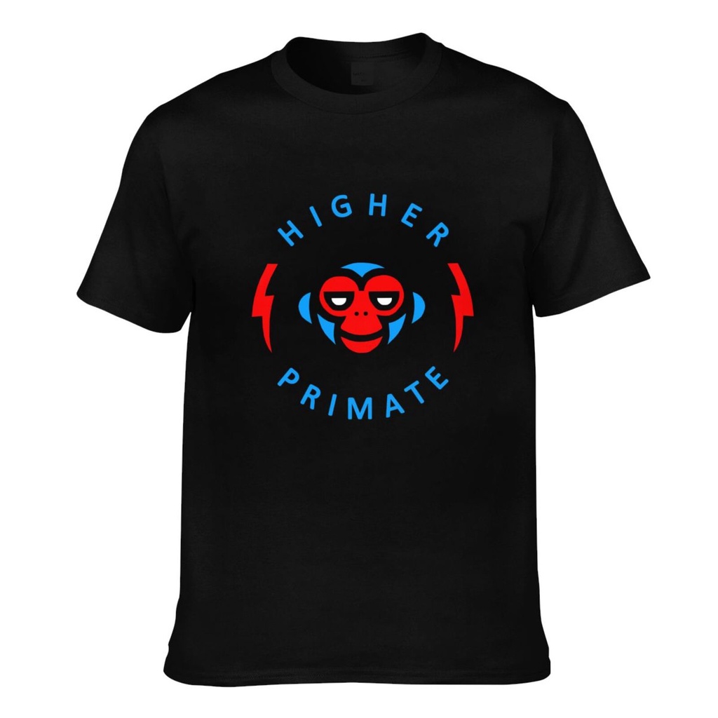 เสื้อยืดแขนสั้นผู้ชาย Joe Rogan Experience Higher Primate