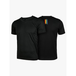 WARRIX เสื้อยืดกีฬาคอวีแขนสั้น LGBT WA-203STALG02