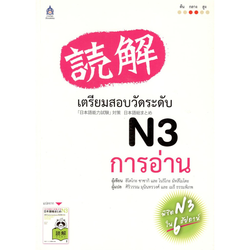 C111 9789744435637 เตรียมสอบวัดระดับ N3 การอ่าน