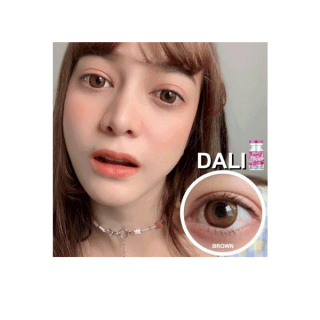 คอนแทคเลนส์ รุ่น Mini Dali สีเทา/ตาล gray/brown มีค่าสายตา(0.00)-(-6.00)