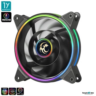 พัดลมระบายความร้อนTsunami Protector 1250 Cooling Fan *1 (Additional Package) ARGB Ready 12CM รับประกันสินค้า 1 ปี