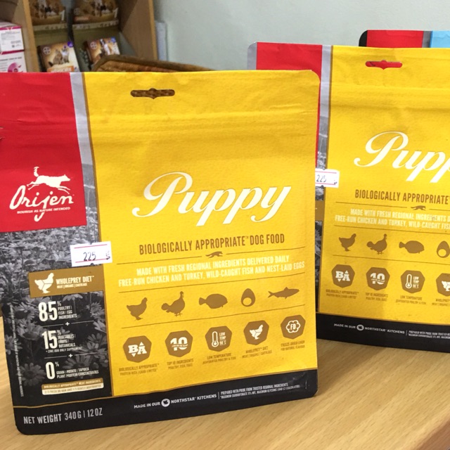 อาหารลูกสุนัข Origen Puppy 340g 1ถุงส่งฟรีKerry