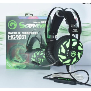 หูฟังเกมส์มิ่ง Specification Brand MARVO Model MARVO HG9031 Wired Gaming Headphone Specificationsหูฟัง Sound: 7.1