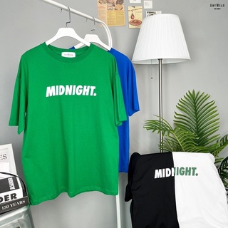 เสื้อยืด Oversize MIDNIGHT by AnyWear ผ้าCotton100% ผ้านุ่ม ทรงเกาหลี ใส่สบาย