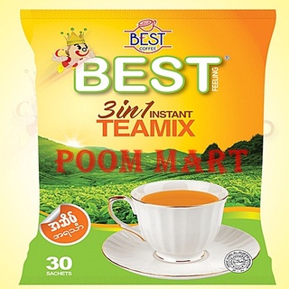 ชาพม่า best teamix 3in1 1ห่อ 30ซอง หมดอายุ 11/2024