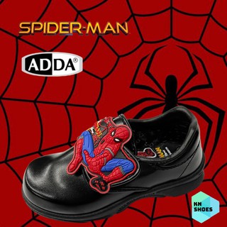 รองเท้านักเรียนอนูบาลชาย รองเท้าหน้งดำอนุบาลชาย Adda Spiderman ของแท้ราคาถูก 41A11